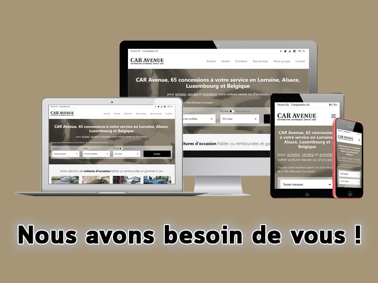 Nous avons besoin de vous !